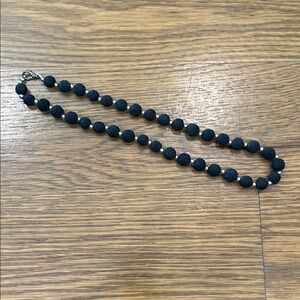 Black Beaded Necklace